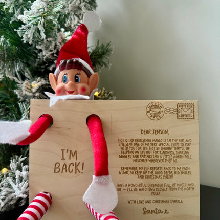 Personalised Elf Arrival Postcard