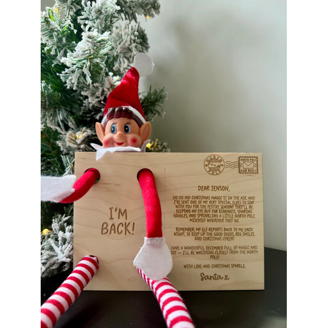 Personalised Elf Arrival Postcard