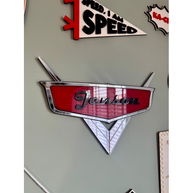 Personalised Cars-Inspired Name Sign
