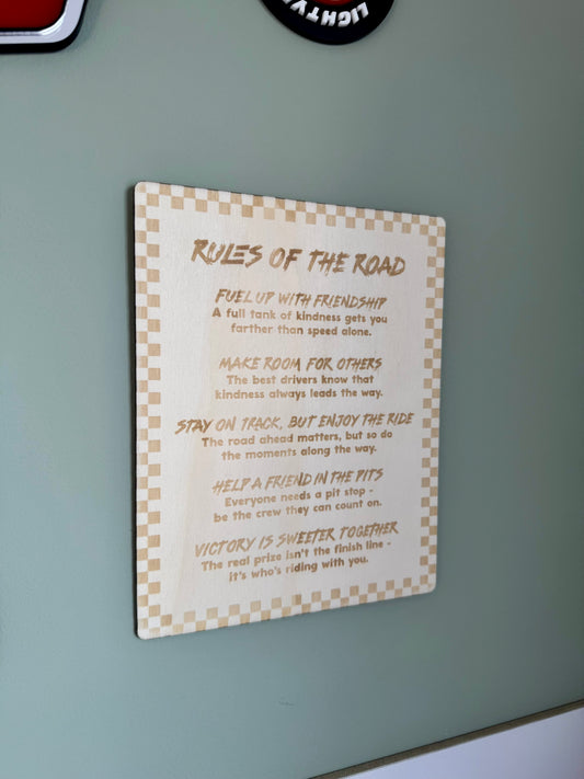Rules of the Road Shelf Sitter