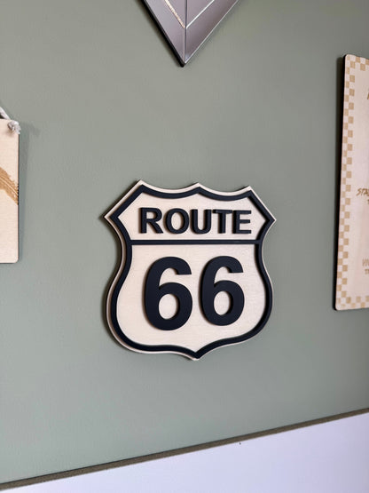 Route 66 Wall Sign