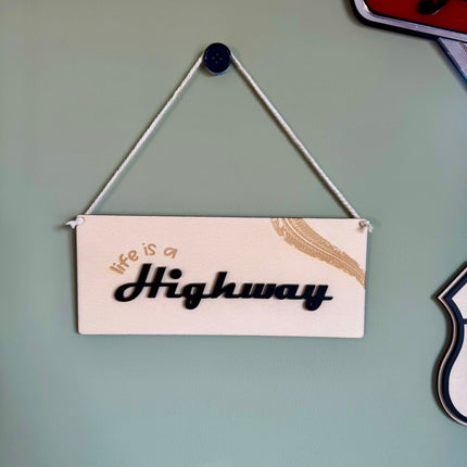 Life is a Highway Mini Pennant