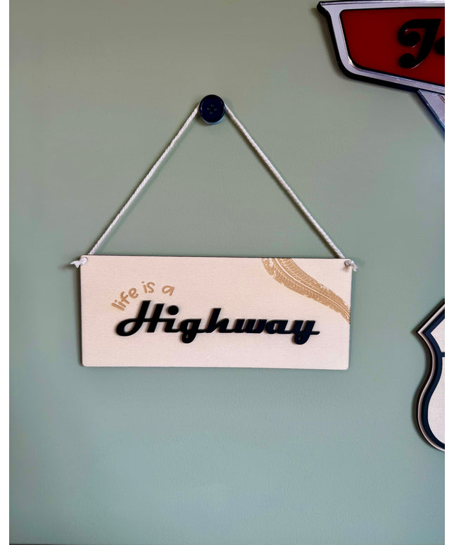 Life is a Highway Mini Pennant