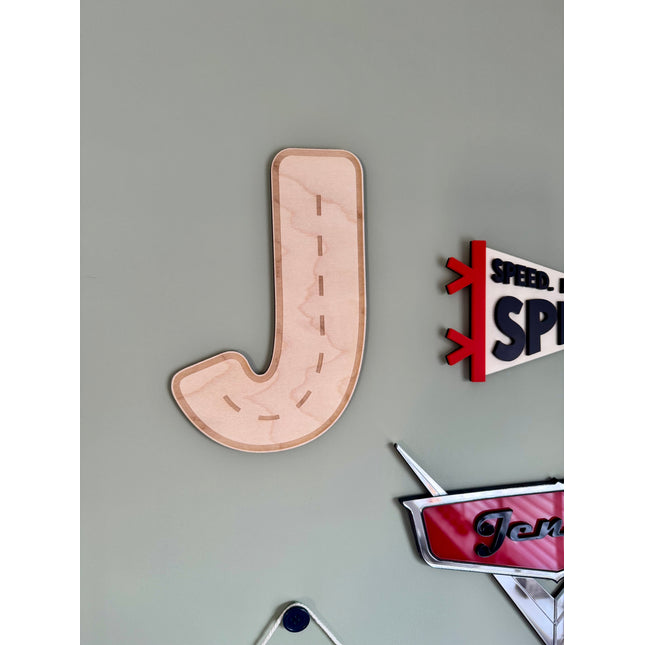 Personalised Road Initial Letter