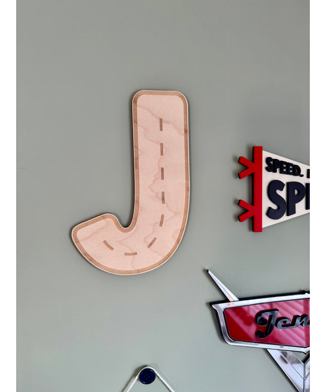 Personalised Road Initial Letter