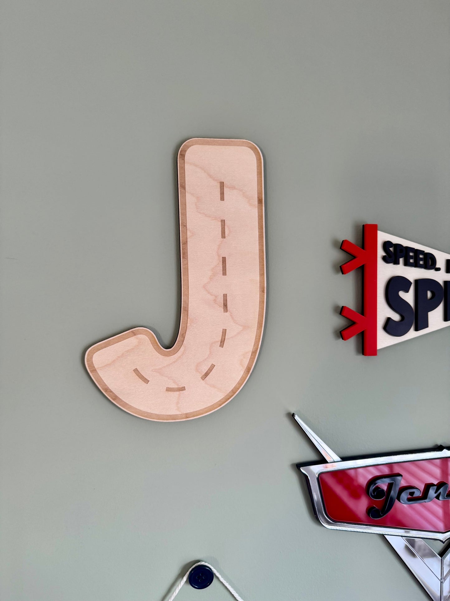 Personalised Road Initial Letter