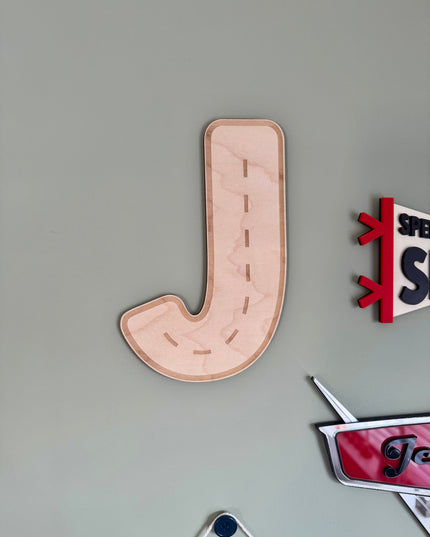 Personalised Road Initial Letter