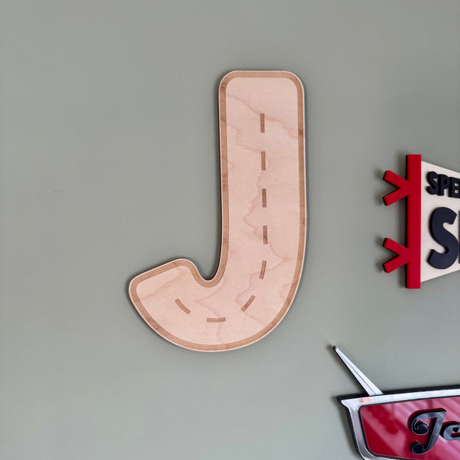 Personalised Road Initial Letter