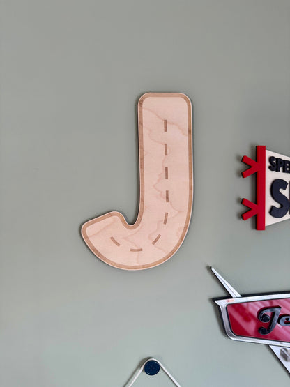 Personalised Road Initial Letter