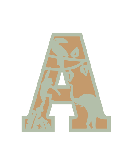 Jungle Themed Letter
