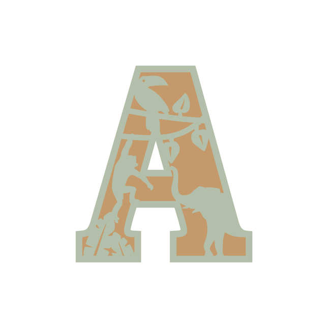 Jungle Themed Letter