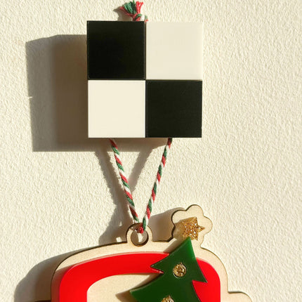 Checkerboard Acrylic Wall Hooks