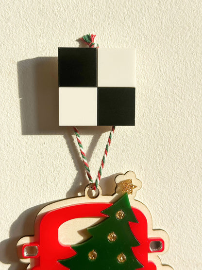 Checkerboard Acrylic Wall Hooks - Pick your own colours!
