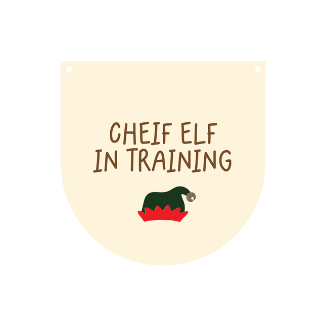 Chief Elf Mini Hanging Pennant