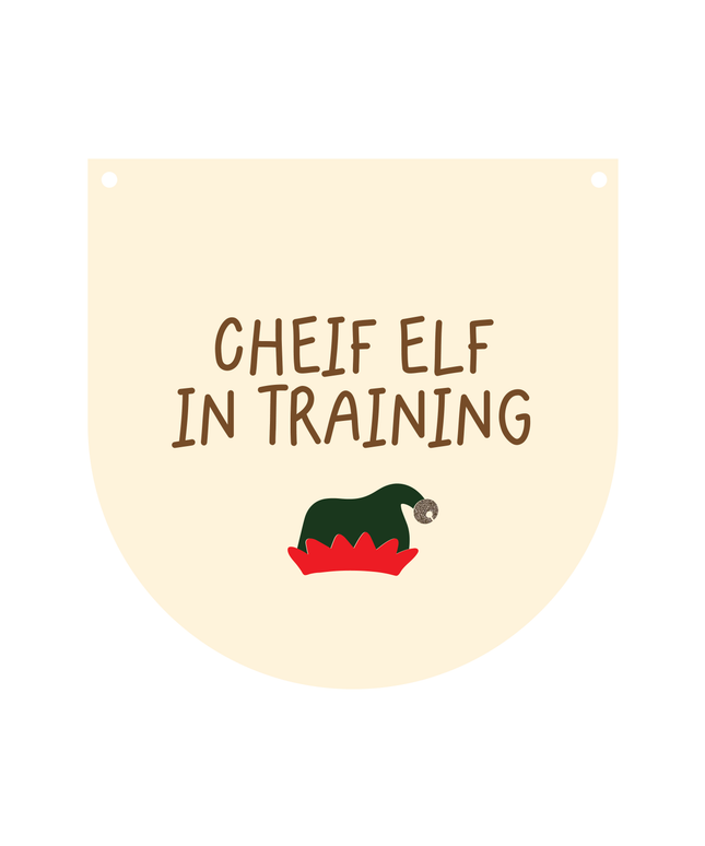 Chief Elf Mini Hanging Pennant