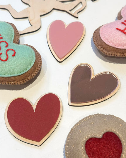 Set of 3 Heart Wall Shapes