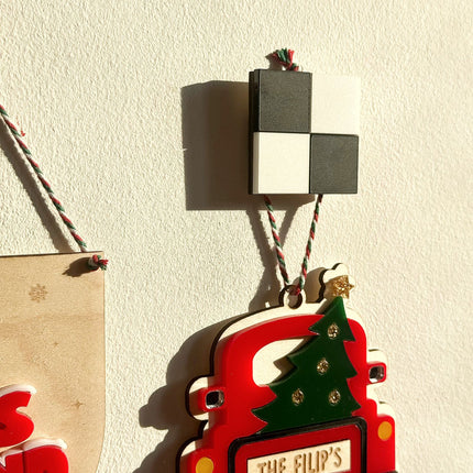 Checkerboard Acrylic Wall Hooks