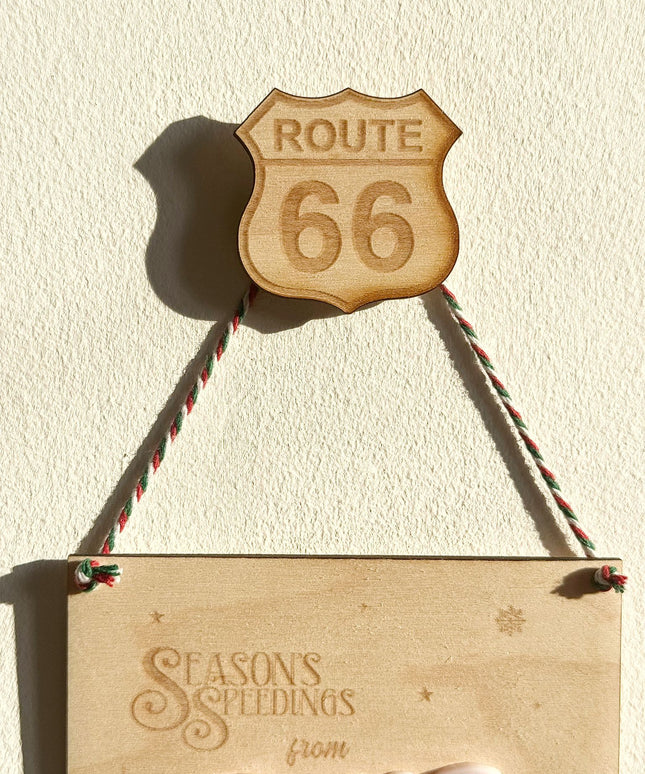 Route 66 Wooden Wall Hook
